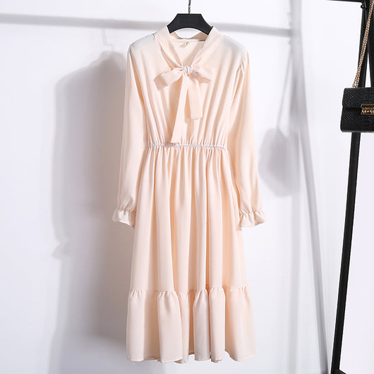 Vestido Floral de Chifón Coreano para Primavera - Image 12