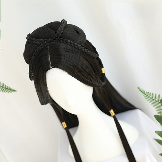 Peluca Completa Estilo Han Chino Antiguo para Mujer - Image 8