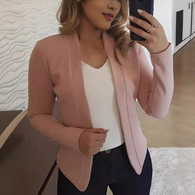 Cardigan Blazer Ejecutivo de Manga Larga Talla Pequeña - Image 4