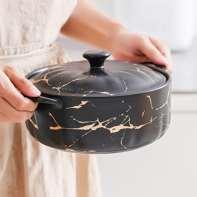 Olla para Sopa Resistente al Calor Serie Gold Lace con Tapa Impermeable - Image 6