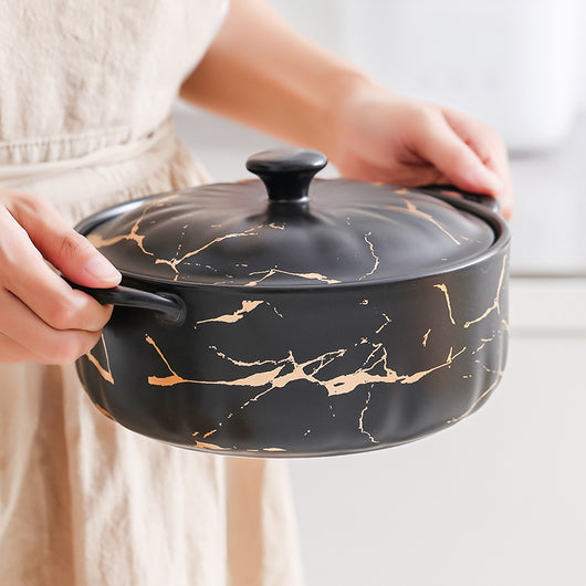 Olla para Sopa Resistente al Calor Serie Gold Lace con Tapa Impermeable - Image 6