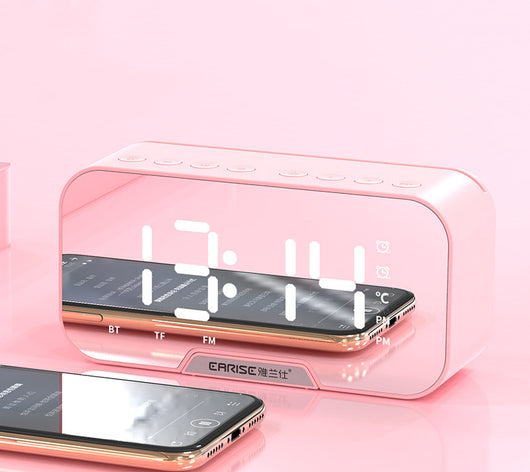 Altavoz Bluetooth Portátil 2 en 1 con Reloj Despertador y Subwoofer - Image 4