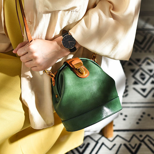 Bolso Mensajero Retro de Cuero Estilo Vintage - Image 11