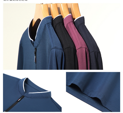 Camiseta Manga Larga Cuello Alto para Hombre Estilo Casual - Image 20
