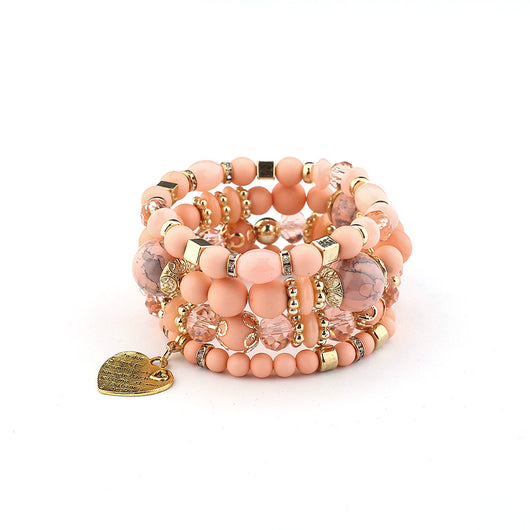 Pulsera de Cristal Cuarzo Melocotón con Corazón - Joya Elegante para Mujer - Image 22