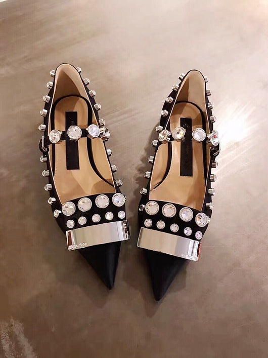 Zapatos Planos Punta Afilada para Mujer - Diseño Elegante en Negro - Image 11