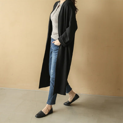 Cardigan Cuello Redondo Manga Larga Casual Cómodo - Image 10