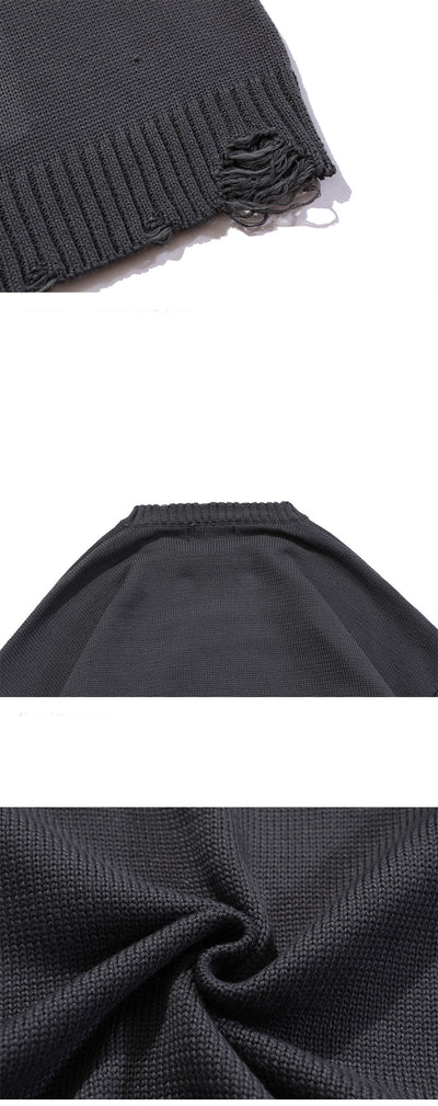 Suéter Holgado Unisex con Letras en Relieve Jacquard - Image 12