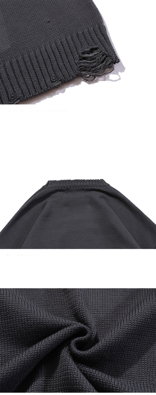 Suéter Holgado Unisex con Letras en Relieve Jacquard - Image 12
