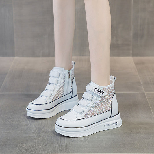 Zapatos de Cuero Transpirables con Plataforma Elevada para Mujer - Image 2