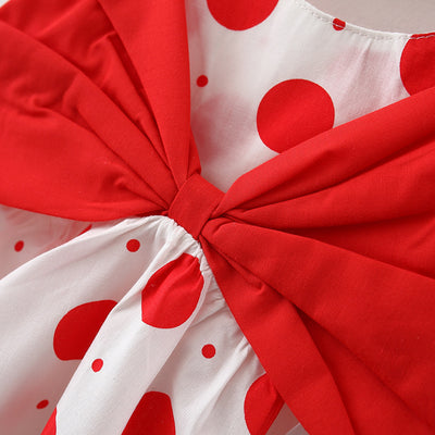 Conjunto Infantil Coreano con Lunares: Top Tirantes y Falda - Image 12