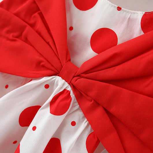 Conjunto Infantil Coreano con Lunares: Top Tirantes y Falda - Image 12