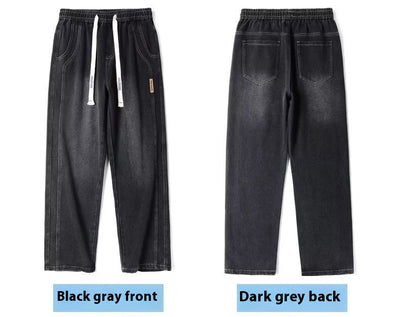 Pantalones Vaqueros Rectos Anchos para Hombre - Comodidad y Estilo Casual - Image 17