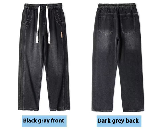 Pantalones Vaqueros Rectos Anchos para Hombre - Comodidad y Estilo Casual - Image 17