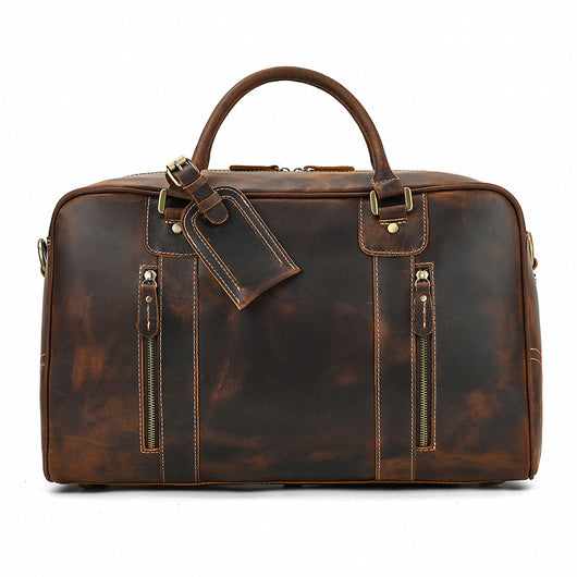 Bolso de Mano Grande en Cuero Genuino para Hombre - Image 9