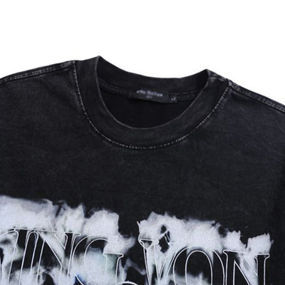 Playera Negra Estampada Black Knight Cuello Redondo para Hombre - Image 3
