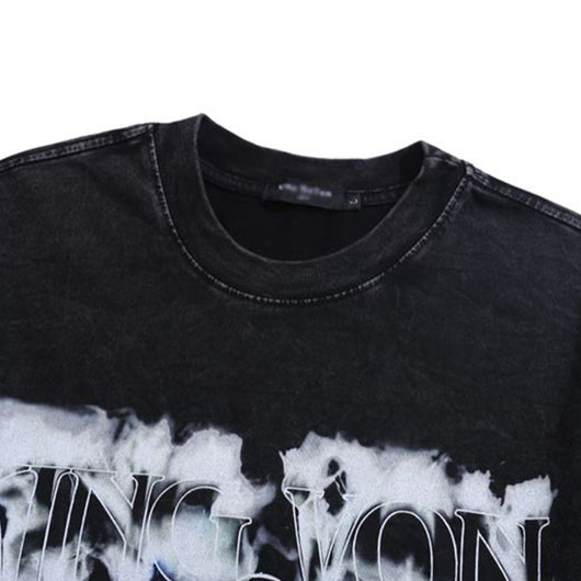 Playera Negra Estampada Black Knight Cuello Redondo para Hombre - Image 3