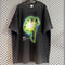 Camiseta Hip Hop Estilo Europeo Degradado Desgastado Retro Oversize