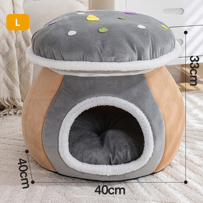 Nido Térmico Desmontable para Gatos y Conejos - Felpa Gruesa Invierno - Image 12