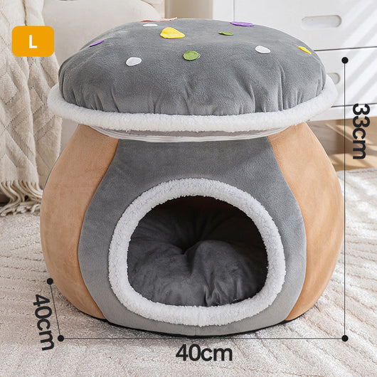 Nido Térmico Desmontable para Gatos y Conejos - Felpa Gruesa Invierno - Image 12