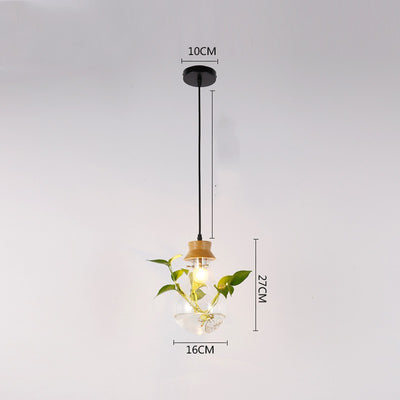 Lámpara Acuario de Cristal para Sala - Decoración Moderna con Plantas Acuáticas - Image 5