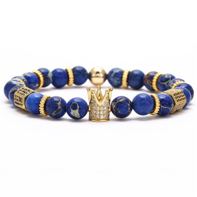 Pulsera Hexagonal para Hombre con Circonitas Incrustadas y Diseño de Corona - Image 7