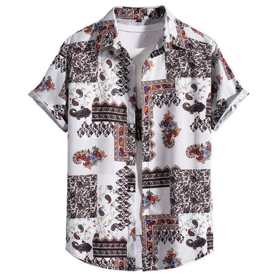 Camisa Hawaiana Versátil de Manga Corta para Hombre - Image 29
