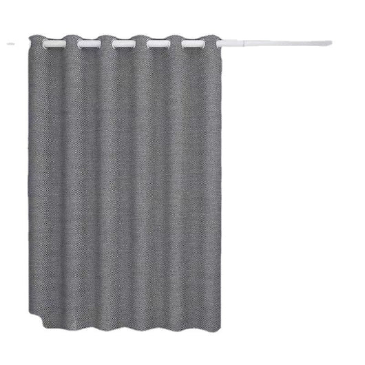Cortina de Baño de Lino Impermeable sin Perforaciones - Image 5