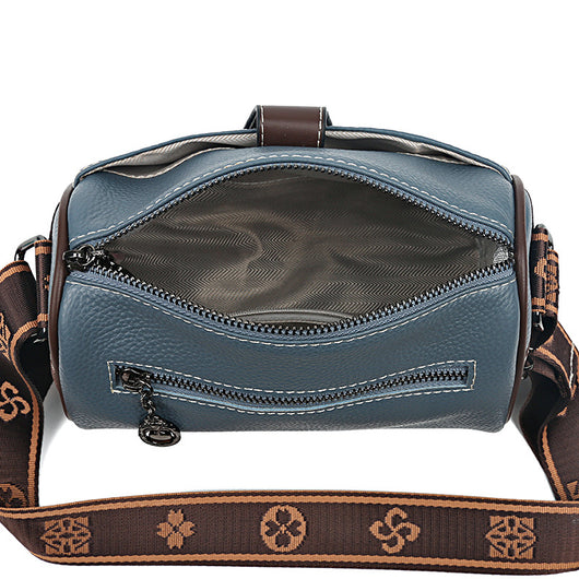 Bolso Bandolera de Cuero Minimalista Retro para Mujer - Image 4