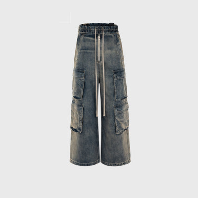Jeans Pantalón Ancho Unisex de Moda Contemporánea