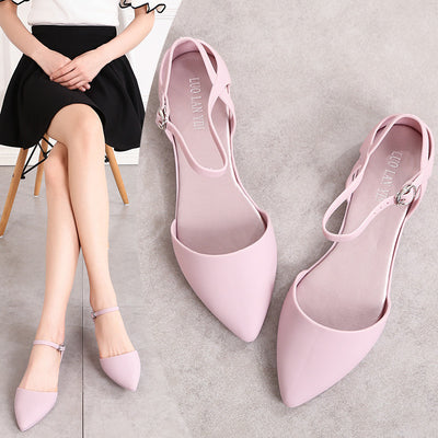 Sandalias Baotou de Gelatina Estilo Coreano para Mujer Verano - Image 7