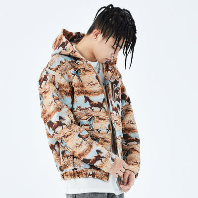 Chaqueta Hoodie Suelta con Cierre de Moda Europea y Americana - Image 2