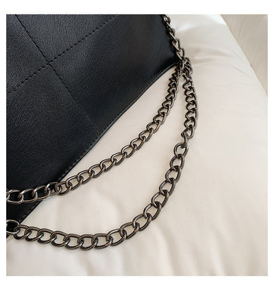 Bolso de Hombro en Cuero Suave con Detalles Bordados - Image 11
