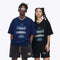 Camiseta Retro Estampada Manga Corta para Hombre