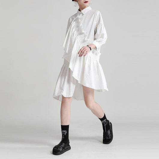 Falda Camisera Midi de Diseño Exclusivo y Estilo Oscuro - Image 7
