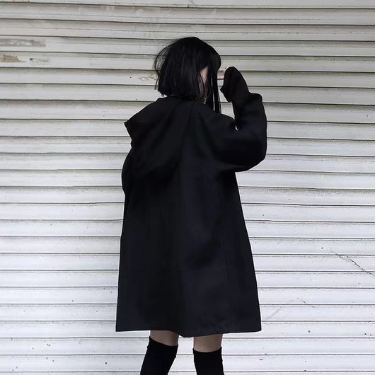 Abrigo Holgado con Capucha para Mujer - Estilo Urbano - Image 3