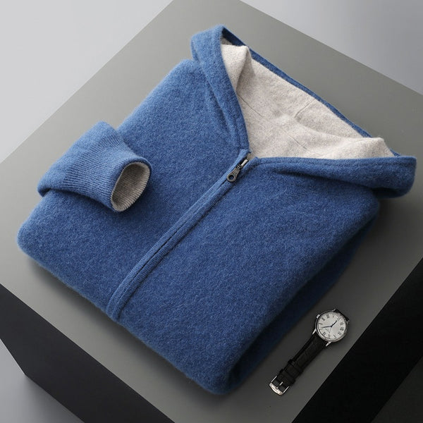 Chaqueta Tejida para Hombre con Bloques de Color