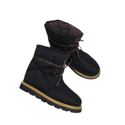 Botas Cálidas Acolchadas con Algodón Down - Colores Sólidos - Image 5
