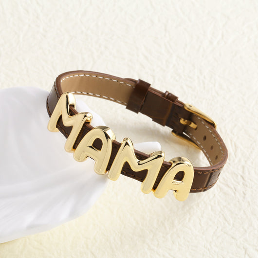 Pulsera Correa de Cuero Mamá para el Día de la Madre - Image 8