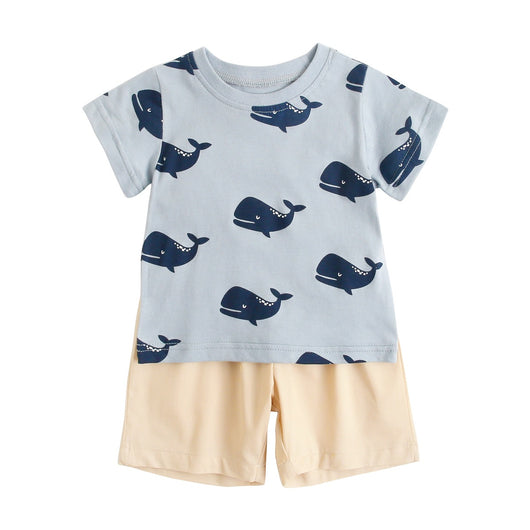 Traje de Verano para Niño con Diseño de Animales Cartoon - Image 7