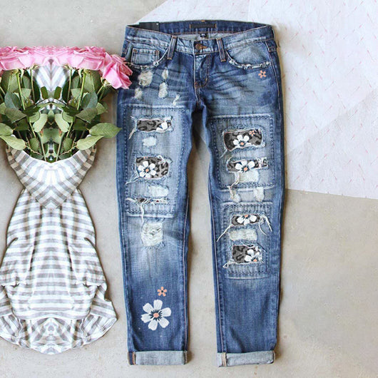 Jeans Skinny con Costuras Deshilachadas para Pies Pequeños