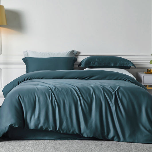 Juego de Cama Tencel Reversible de Color Sólido Lenzing - Image 17