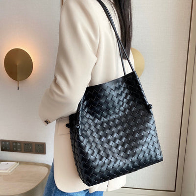 Bolso Tejido de Cuero Genuino para Mujer - Bandolera Elegante - Image 11