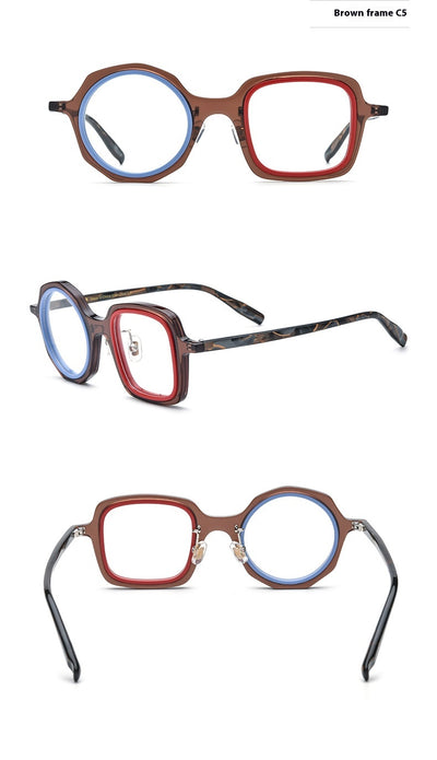 Lentes Ópticos Irregulares de Moda - Marco Tipo Placa - Image 18