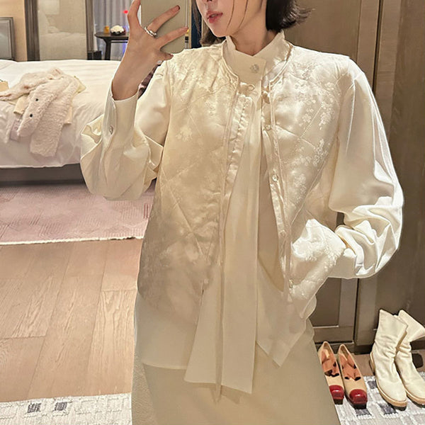 Blusa Minimalista con Cortes Irregulares para Mujer