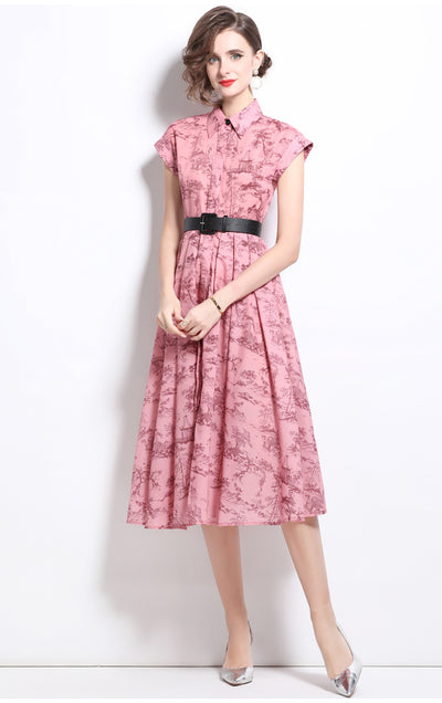 Vestido Polo Estampado Manga Corta para Mujer - Image 8