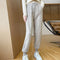 Pantalón de Punto Abrigado Ajustado Otoño-Invierno