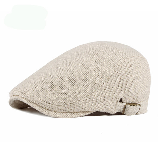 Boina Retro Británica de Algodón y Lino Transpirable para Hombre - Image 15