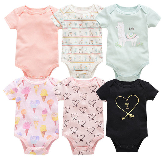 Set de 6 Bodis Cortos para Bebé - Ropa Cómoda y Práctica - Image 12