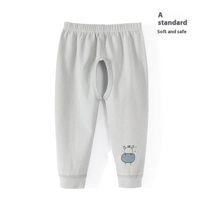 Pantalones de Algodón Puro con Abertura Frontal para Bebé Niño - Image 8